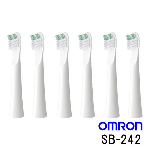 オムロン 電動歯ブラシ 替えブラシ 歯ブラシ 歯石除去コンパクトブラシ SB-242 6本