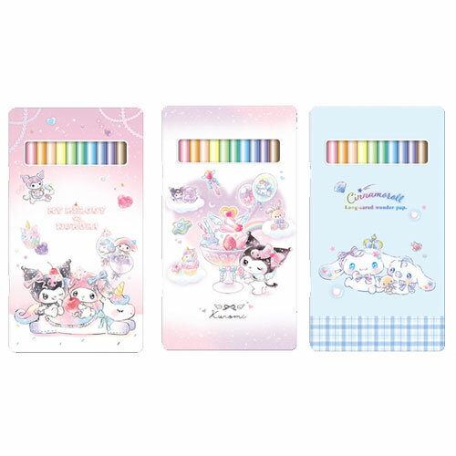 色鉛筆 12色 いろえんぴつ 小学生 サンリオ マイメロ クロミ シナモロール 新入学文具 色えんぴつ 女の子 かわいい こども 子供...