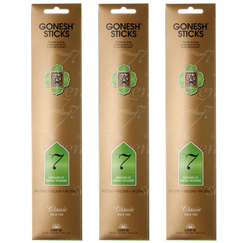 ガーネッシュ No.7 GONESH お香 スティック インセンス 3個セット 60本 リラックス 癒し グッズ 香り 芳香 匂い ネコポス
