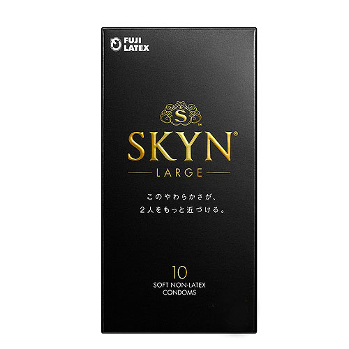 skyn コンドーム 10個入ラージサイズ スキン 避妊具 男性向け避妊用 不二ラテックス