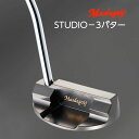 Masda golf マスダゴルフ STUDIO-3 パター スタジオ3 ブラックコート・ニッケルクローム・銅メッキ マレット型 右用 カスタムパター