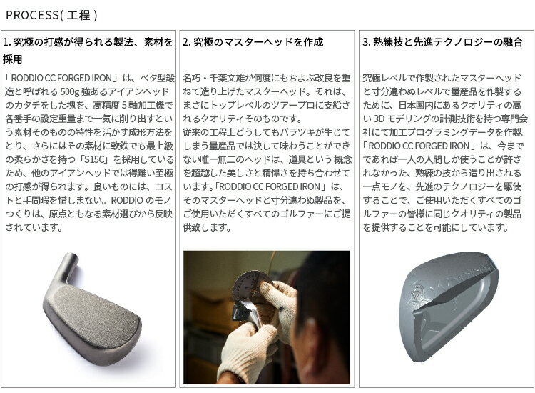 RODDIO(ロッディオ) CCフォージドアイアンシルバー #4~PW×N.S PRO MODUS3 TOUR120シャフトの組合せ7本セットCC FORGED IRON日本シャフト モーダス3 ツアー120CCミドル CHIBA GRINDE送料無料