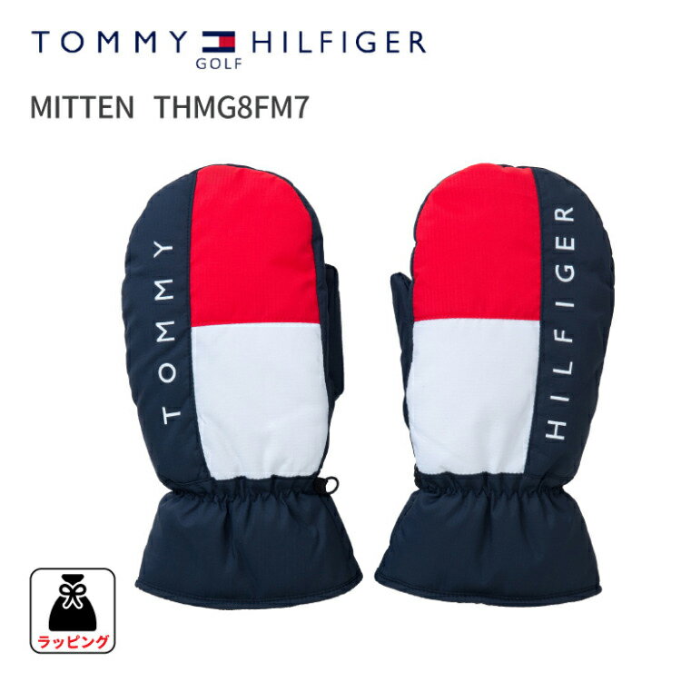 トミーヒルフィガーゴルフMITTEN THMG8FM72018年秋冬モデル 新作 MITTENTOMMY HILFIGER GOLFミトン あたたかい 手袋 New サイズフリートリコロールゴルフ用品 ゴルフ小物