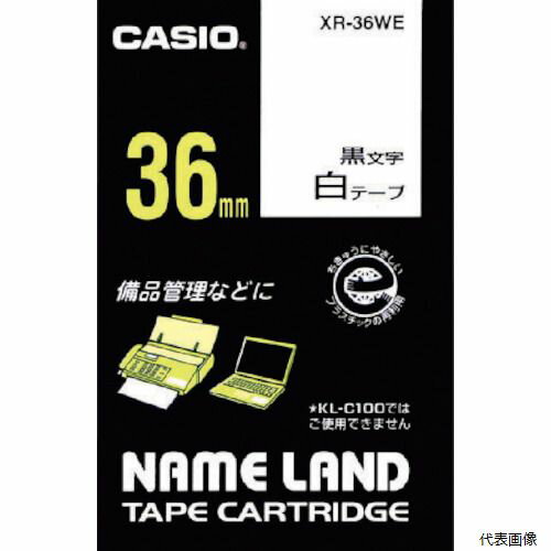 カシオ XR-36WE ネームランド用テープカートリッジ 粘着タイプ 36mm カシオ計算機