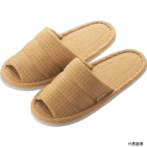 【特長】 ●洗濯が簡単です。 【仕様】 ●色：ブラウン ●サイズ：フリー ●外形寸法(cm)：27.5 ●内寸(cm)：26.5 ●外寸：27.5cm内寸：26.5cm ●前開きタイプ 【材質／仕上】 ●表材：綿ワッフル ●裏底：圧縮ポリエチレン酢酸ビニール（EVA） 【入数】 ●1足 他のサイズはこちら 在庫のない商品は検索に表示されない場合がございます　