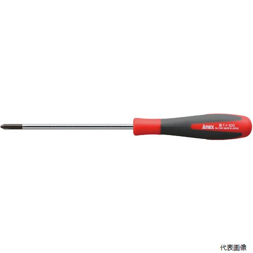 アネックスツール 1540-1-100 アネックス スーパーフィットドライバー 細軸タイプ ＋1×100