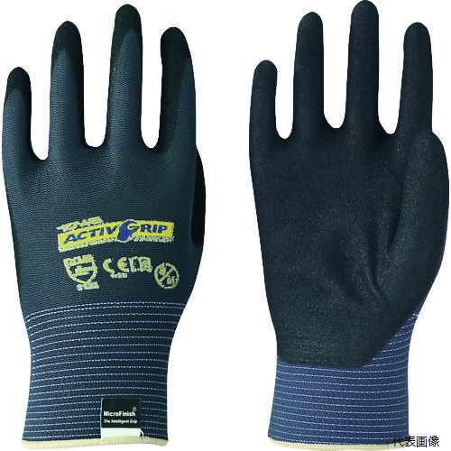 東和 533-8M トワロン ニトリル背抜き手袋 ActiveGrip Advance3双組 8/M (3双入)