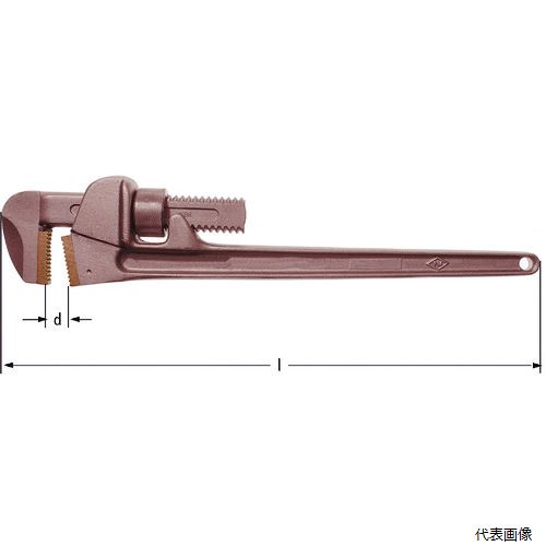 スナップオンツールズ ET0215B Ampcoスイス 防爆パイプレンチ 最大口開き25mm 全長215mm