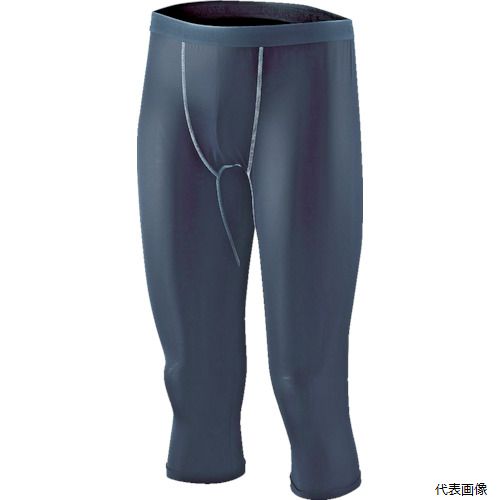 【スタンプラリー】おたふく JW-631-BK-L BT冷感 パワテコ 7分丈パンツ ブラック L