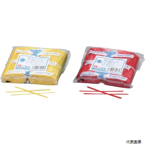 共和 QA-150-7G ビニタイ PVCカット品 黒 4mmX15cm (1000本／袋)