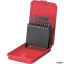 三菱マテリアル SET19 三菱K SET 鉄工用 ハイスドリルセット (スチールケース 19本入)