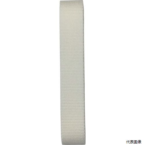 【特長】 ●カラフルな色あいで手触りが良いベルトです。 ●専用金具との組み合わせで用途が広がります。 【用途】 ●バックなどの肩掛けベルトに。 【仕様】 ●色：ホワイト ●幅(mm)：30 ●長さ(m)：3 ●厚さ(mm)：1.8 ●引張強度(kgf)：160 ●包装形態：袋入り ●カットタイプ 【材質／仕上】 ●アクリル 【入数】 ●1個 他のサイズはこちら 在庫のない商品は検索に表示されない場合がございます