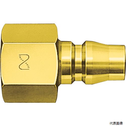 日東工器 20PF BRASS 日東 真ちゅう製ハイカプラ(おねじ取付用プラグ)相手側R1／4耐圧力1.5Mpa(00203)