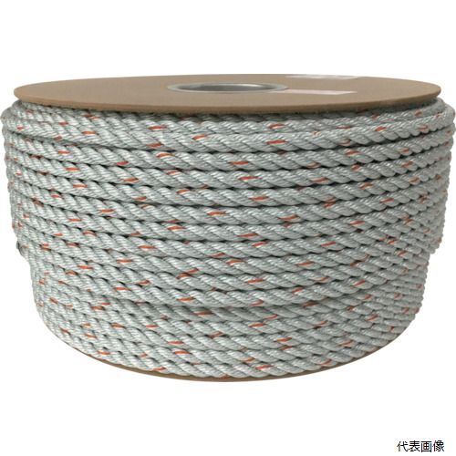 ※こちらの商品はメーカーからの直送につき、代引き不可商品となります。 ※大型商品のため、発送後到着迄に時間かかることがございます。 　ご到着の日時はお手元の送り状に記載された番号からご確認下さい。 ※日時・時間指定はできません。 【特長】 ●軽量で水に強く、強力でスレにも強いロープです。 【用途】 ●船舶、農園芸、各種作業など。 【仕様】 ●線径(mm)：9 ●長さ(m)：1 ●包装形態：ドラム巻 ●ロープの打ち方：3つ打 【材質／仕上】 ●ポリプロピレン・ポリエチレン混紡 【注意】 ●販売単位：1巻き 【入数】 ●150m 他のサイズはこちら 在庫のない商品は検索に表示されない場合がございます