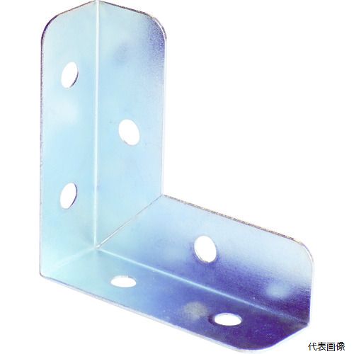 【特長】 ●コーナーやつなぎ目などの補助金具として使用できます。 【用途】 ●連結や補強に。 【仕様】 ●板厚(mm)：0.7 ●穴径(mm)：2.5 ●穴数(個)：6 ●W(mm)：13.5 ●L1(mm)：42 ●L2(mm)：42 【材質／仕上】 ●スチール ●ユニクロ 【入数】 ●1袋/2個 他のサイズはこちら 在庫のない商品は検索に表示されない場合がございます　