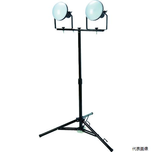 トラスコ 4989999856118 TRUSCO LED投光器 DELKURO 三脚タイプ 2灯 50W 5m アース...