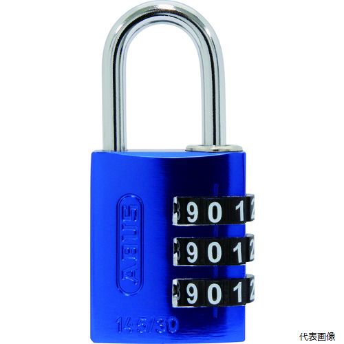 乐天商城 - アバス 145-BIGD/30 BLUE ABUS ナンバー可変式ダイヤル錠 145-BigD／30 BLUE 幅31mm ツル径5mm ブルー