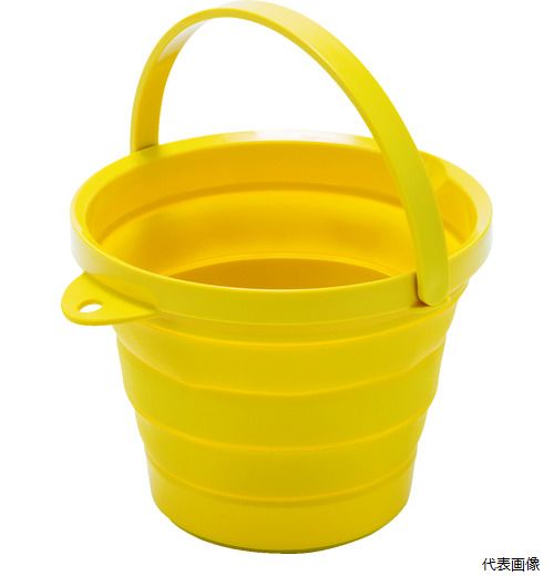 【スタンプラリー】トラスコ TORB-Y TRUSCO 折りたたみバケツ イエロー 8L