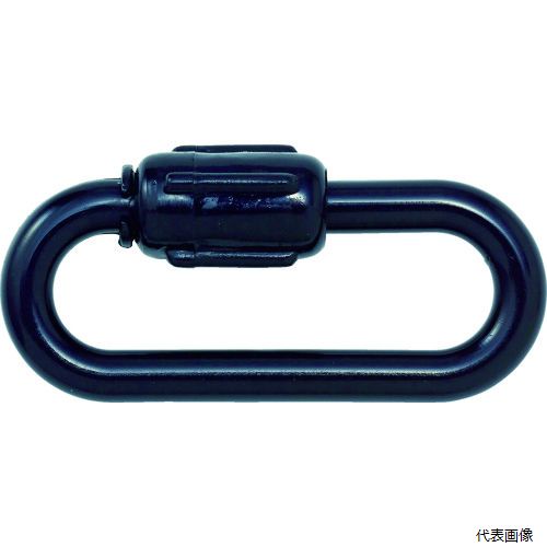 【スタンプラリー】 トラスコ TCK6BK TRUSCO プラカラビナ 黒 6mm (2個入)