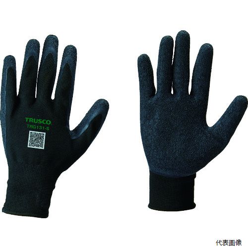 【特長】 ●フィット感、グリップ力がそろった天然ゴムコーティング手袋です。 【用途】 ●運送業、倉庫業、土木・建築作業。 【仕様】 ●色：黒 ●サイズ：L ●ゲージ数：13 ●全長(cm)：24.0 ●手のひら周り(cm)：20.0 ●中指長さ(cm)：8.5 ●厚さ(mm)：2 ●リストカラー：黒 ●13ゲージ編 【材質／仕上】 ●手袋部：ポリエステル ●すべり止め部：天然ゴム 【注意】 ●提供不可：SDS 【入数】 ●1双 他のサイズはこちら 在庫のない商品は検索に表示されない場合がございます　