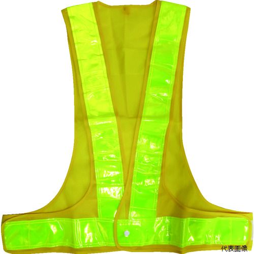 ミズケイ 5917626 安全ベスト/70mmタイプキングサイズ<黄/黄>