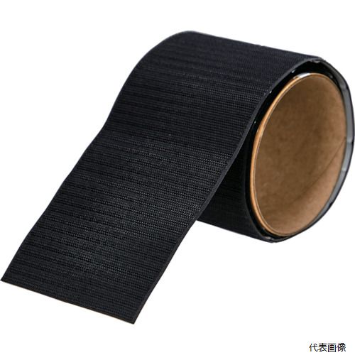 【特長】 ●貼り付け後、80℃の高温下や高湿度下でも長時間の接着性能を発揮します。 ●お好みのサイズにハサミでカットできます。 【用途】 ●産業用部品・部材・建材などの固定。 ●自動車内装材・リフォームにおける壁材の固定。 ●色：黒 ●幅(mm)：100 ●長さ(m)：1 ●厚さ(mm)：(フック)2.8 ●タイプ：フック側 ●強粘着のりつきタイプ 【材質／仕上】 ●ポリエステル ●粘着剤：特殊アクリル系（強粘着） 【入数】 ●1巻 他のサイズはこちら 在庫のない商品は検索に表示されない場合がございます　