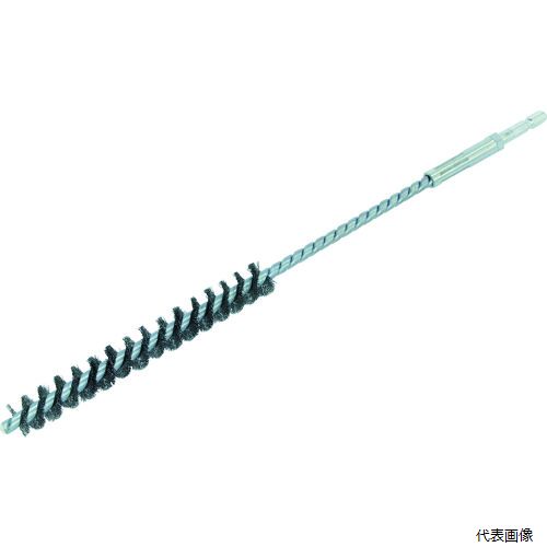 【特長】 ●強度の強い異形線ネジリにすることで、軸の強度が増し、正回転・逆回転どちらにも使用することができます。 ●正回転時は穴内面のかき落し、逆回転時は穴内面ほこりなどの吐き出しができます。 ●インパクトドライバー、電気ドリルなどを使用することにより、短時間でかつ楽に作業をすることができます。 ●ケミカルアンカーの全規格に対応する豊富なライナップです。 【用途】 ●ケミカルアンカー下穴処理(強めに当たるため、コンクリート面に細かな凹凸ができ、ケミカルアンカーが定着しやすい)、各種適応穴バリ取り。 【仕様】 ●線径(mm)：0.2 ●全長(mm)：340 ●外径(mm)：18 ●ブラシ部長さ(mm)：150 ●毛材：ワイヤー鋼線 ●最高使用回転数(rpm)：2000 ●ブラシ部軸径(mm)：6.5 ●異形線2本ネジリ ●シャンク径：6.35mm 【材質／仕上】 ●軸：スチール(SPHC) 【注意】 ●提供不可：chemSHERPA、SDS、ミルシート 【入数】 ●1本 他のサイズはこちら 在庫のない商品は検索に表示されない場合がございます　