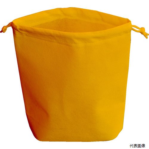 トラスコ HSA4-10-OR TRUSCO 不織布巾着袋 A4サイズ マチあり オレンジ 10枚入