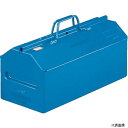 トラスコ L-530-B TRUSCO 山型中皿付工具箱 533X212X260 ブルー(4)