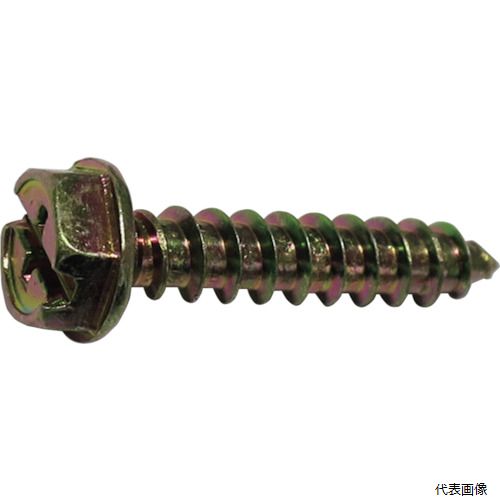 Rakuten - ダイドーハント 10183942 DAIDOHANT HP クロメート 六角フランジ タッピング 6×30 8本入