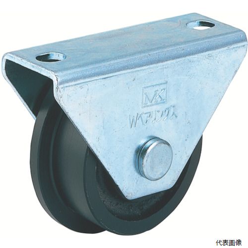 【特長】 ●車輪には普通鋳鉄より高強度なダクタイル鋳鉄を使用しています。 【用途】 ●トロ車用。 【仕様】 ●許容荷重(daN)：588 ●許容荷重(kgf)：600 ●車輪径(mm)：100 ●車輪幅(mm)：36 ●取付高H(mm)：115 ●取付座A(mm)：145 ●取付座B(mm)：47.0 ●取付ピッチX(mm)：115 ●取付穴径P(mm)：15×11 ●許容荷重(N)：5883 【材質／仕上】 ●枠：スチール ●枠表面処理：三価クロムメッキ仕上げ ●車輪：ダクタイル鋳鉄（FCD-450） 【注意】 ●許容荷重は垂直方向においての参考値です。 【入数】 ●1個 他のサイズはこちら 在庫のない商品は検索に表示されない場合がございます　