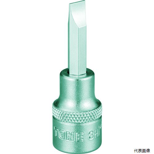 Rakuten - TONE 3H-M2 ドライバービットソケット (-)0.8×6.0 差込角9.5mm