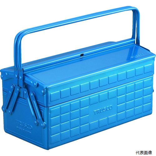 トラスコ ST-3500-B TRUSCO 2段工具箱 350X160X260 ブルー