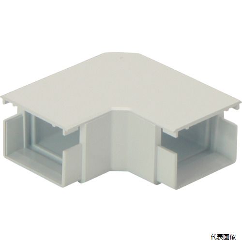 マサル工業 MDM113 マサル エムケーダクト付属品 平面マガリ 1号 ミルキーホワイト