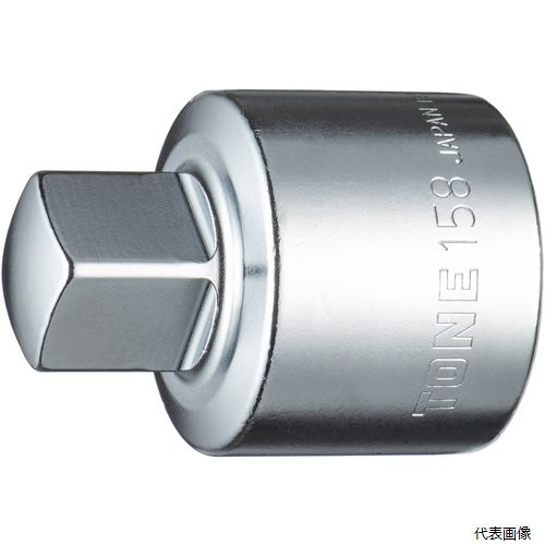 【特長】 ●差込角の異なるソケットとハンドルを接続するアダプターです。 【仕様】 ●差込角凹(mm)：25.4 ●差込角凸(mm)：19.0 ●全長(mm)：61.0 【材質／仕上】 ●構造用鋼 【入数】 ●1個 他のサイズはこちら 在庫のない商品は検索に表示されない場合がございます　