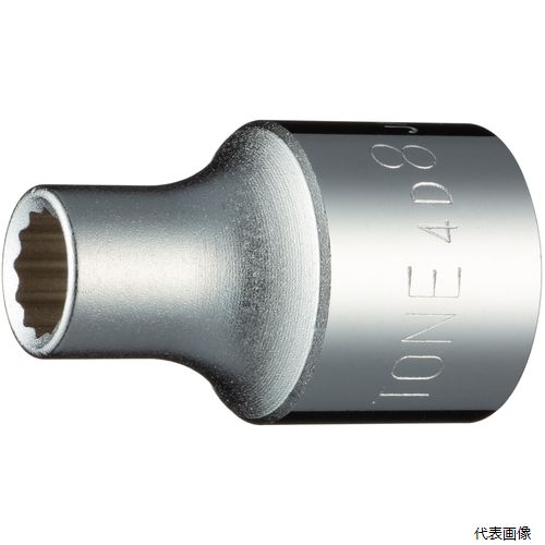 TONE 4D-08 ソケット(12角) 対辺寸法8mm 全長35mm