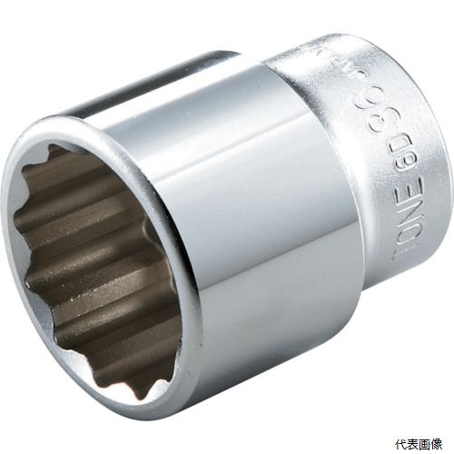 TONE 6D-24 ソケット(12角) 対辺寸法24mm 全長52mm