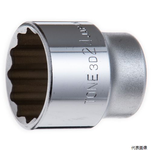 TONE 3D-24 ソケット(12角) 対辺寸法24mm 全長34mm