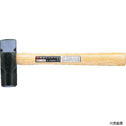 【特長】 ●柄穴が偏心しているので振りやすく打撃力が強いです。 【用途】 ●一般建築、土木作業全般に。 【仕様】 ●呼称(ポンド)：4 ●頭径(mm)：47 ●頭長(mm)：140 ●全長(mm)：440 ●呼称：4ポンド ●頭部長さ(mm)：140 【材質／仕上】 ●頭部：機械構造用炭素鋼(S53C) ●柄：樫 【入数】 ●1本 他のサイズはこちら 在庫のない商品は検索に表示されない場合がございます　