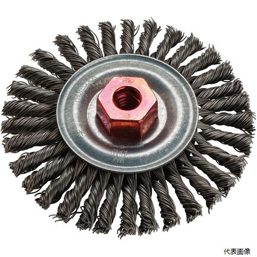 バーテック 3073100 BURRTEC ノット型(ヒネリ)Nホイルブラシ VSB-432