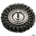 バーテック 3750800 BURRTEC ワイラー ノット型(ヒネリ) 軸付きホイルブラシ MSTM-4 100×6 SW0.35