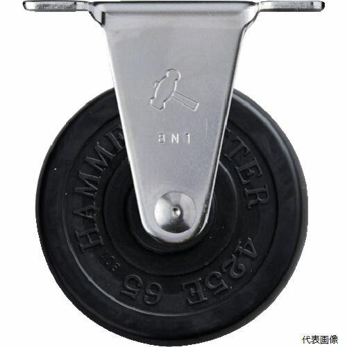 ハンマーキャスター 320ER-R65 ハンマー Eシリーズオールステンレス 固定式ゴム車輪 65mm