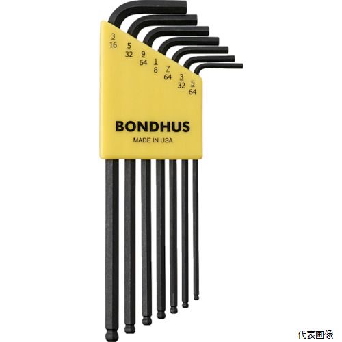 Rakuten - ボンダス・ジャパン BLX7 BONDHUS ボールポイント・L-レンチ ロング インチ セット7本組(5／64-3／16)