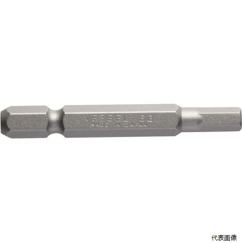 【特長】 ●オリジナル特殊合金鋼を使用しています。 ●大量ロット生産で品質の安定と低コストを実現しています。 【仕様】 ●刃先：対辺6 ●全長(mm)：65 ●シャンク径(mm)：8 ●硬さ：G ●対辺(mm)：6 ●呼称：A19 ●硬度：G 【入数】 ●10本 他のサイズはこちら 在庫のない商品は検索に表示されない場合がございます
