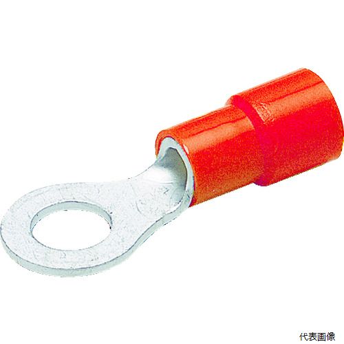トラスコ T-TMEX1.25-3.5 TRUSCO 環境配慮型絶縁被覆付圧着端子丸形φ3.7長さ1