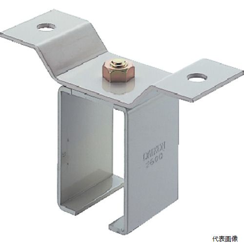 【用途】 ●ハンガーレールを構築物の天井に取り付ける受金具として。 【仕様】 ●品名：天井受一連 ●適合レール：4号 ●穴径(mm)：14 ●板厚(mm)：4 ●A(mm)：94 ●B(mm)：65 ●C(mm)：117 ●E(mm)：60 ●G(mm)：177 ●F(mm)：18 ●H(mm)：140 【材質／仕上】 ●スチール 【入数】 ●1個 他のサイズはこちら 在庫のない商品は検索に表示されない場合がございます　