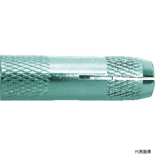 【特長】 ●コンクリート面に均一施工ができるので美観に優れます。 ●専用ハンドホルダーの使用により施工完了の確認ができます。 ●JCAA認証品とSHASE-S規格品に基づく主要寸法です。 ●内部コーン打込み式で、施工のバラツキが少ないです。 【用途】 ●電設工事、配管工事、冷暖房ダクト工事などに。 ●配管吊り金具の取付け、軽天工事、空調ダクト取付け、ケーブルラック吊り、足場取付けなど ●コンクリート用 【仕様】 ●ねじの呼び：M12 ●外径(mm)：16.0 ●全長(mm)：50 ●ねじ長さ(mm)：20 ●ドリル径(mm)：16.5 ●引張最大荷重(kN)：24.5 ●箱入 【材質／仕上】 ●スチール ●表面処理：三価クロメート処理 【注意】 ●引張最大荷重は、コンクリート強度Fc=21N/[[MM2]]時の値です。 ●施工には専用ハンドホルダーが必要です。 【入数】 ●50本 他のサイズはこちら 在庫のない商品は検索に表示されない場合がございます　