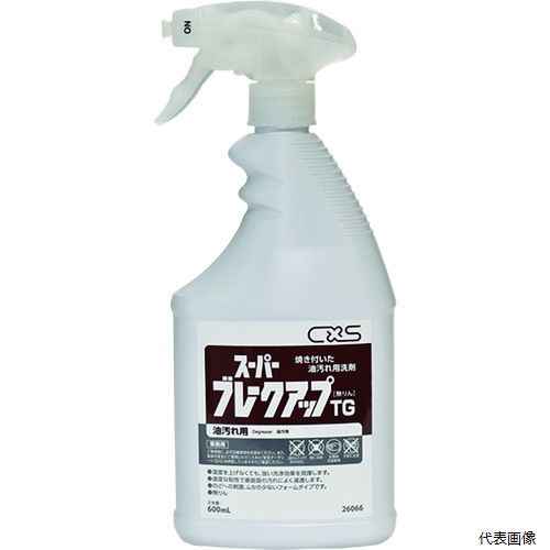 【特長】 ●フライヤー、オーブンまわりなどの焼き付いた油汚れ用洗剤です。 ●粘性のある洗剤が垂直面の汚れにもしっかり浸透、強力に分解します。 ●フォームタイプの洗剤と専用スプレーで、洗剤の飛び散りを防ぎます。 ●使いやすいトリガータイプなので、洗剤が手に付かず手荒れを防ぎます。 【仕様】 ●容量(L)：0.6 ●希釈倍率：原液 ●pH値：12 ●容量(ml)：600 ●本体サイズ：W105×H245×D57mm ●使用濃度：原液 ●不揮発分：8.4％ ●PRTR：該当 ●液性：アルカリ性 ●液性：アルカリ性 【用途】 ●フライヤー、オーブン周り等の油汚れの洗浄 【材質／仕上】 ●主成分:界面活性剤、水酸化ナトリウム、溶剤、増粘剤 【注意】 ●使えないもの：アルミニウム・銅・真ちゅう・クロムメッキ等の金属製品、ガラス、塗装面、電子調理機器 【入数】 ●1本 他のサイズはこちら 在庫のない商品は検索に表示されない場合がございます　