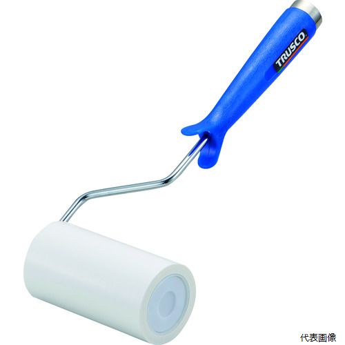 トラスコ CNR4H-W TRUSCO クリーンルーム用粘着ローラー4インチ用ハンドル 粘着ローラー白1巻付 2重袋入