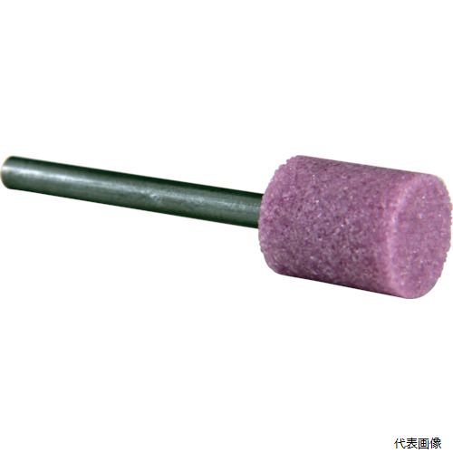 【特長】 ●研削材PA（ピンクアランダム）を使用した一般研削用軸付砥石です。 【用途】 ●金属の面取りや形状変更に向いています 【仕様】 ●品名：エアマイクログラインダー用軸付砥石 ●適合機種：MSG-3BSN、MSG-3BSPLUS、ULight、MAG-121N、MAG-121PLUS、MAG-091N ●外径(mm)：10 ●全長(mm)：42 ●軸径(mm)：3 ●粒度(#)：80 ●最高使用回転数(rpm)：65000 ●砥石寸法径×長さ(mm)：10×12 ●砥粒PA ●軸径：3mm ●1パック　20本入り 【入数】 ●1PK/20本 関連品はこちら 在庫のない商品は検索に表示されない場合がございます　